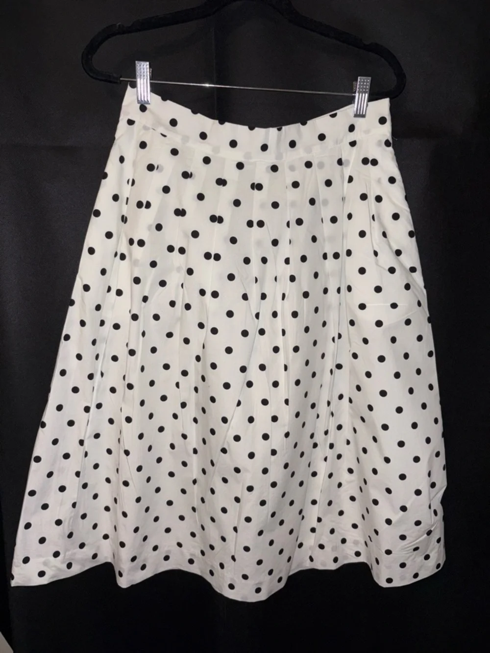 Talbots Petite Polka Dot Cotton Skirt – Size 8P